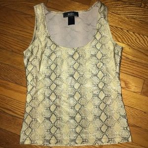 Snakeskin Print Top